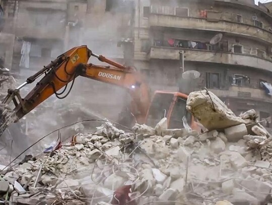 Rescue search for survivors continues after major earthquake hits Turkey and Syria, Latakia - 07 Feb 2023