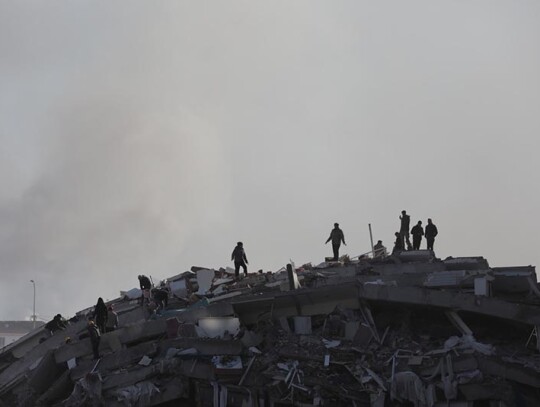 Teams rescue people from rubbles of collapsed buildings in Kahramanmaras, Turkey - 09 Feb 2023