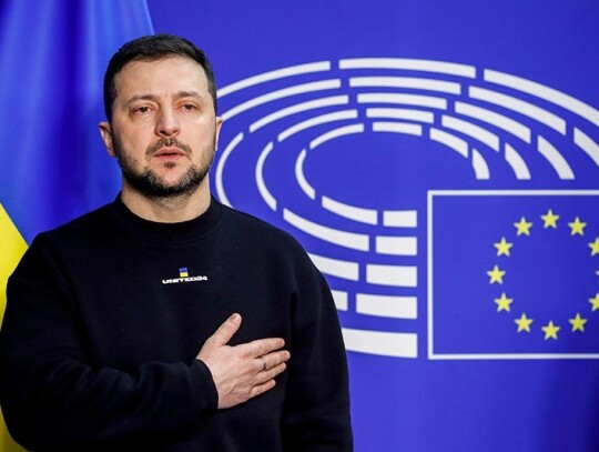 Ukraine's President Zelensky to address the European Parliament in Brussels, Belgium - 09 Feb 2023