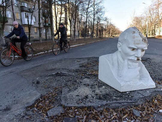 Life in retaken town Lyman, Bakhmut, Ukraine - 26 Jan 2023