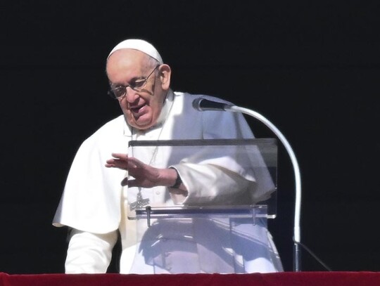 Pope Francis greets faithfuls after Regina Coeli prayer, Vatican City, Vatican City State Holy See - 12 Feb 2023