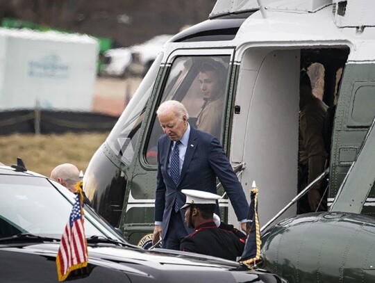 President Biden travels to Walter Reed National Military Medical Center, Bethesda, USA - 16 Feb 2023