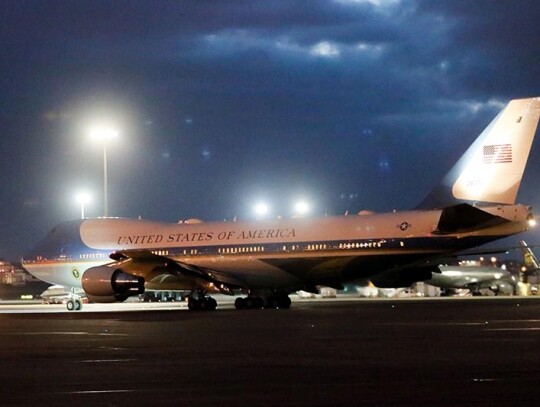 US president Joe Biden leaves at the end of visit to Poland, Warsaw - 22 Feb 2023