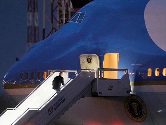 US president Joe Biden leaves at the end of visit to Poland, Warsaw - 22 Feb 2023