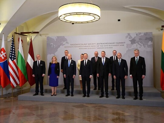 Extraordinary Summit of NATO's Bucharest Nine in Warsaw, Poland - 22 Feb 2023