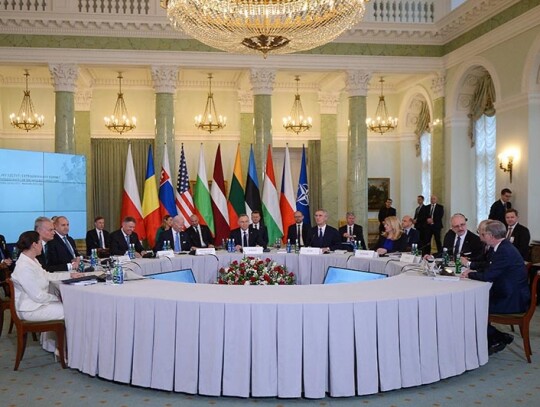 Extraordinary Summit of NATO's Bucharest Nine in Warsaw, Poland - 22 Feb 2023