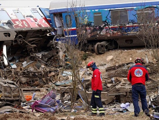 Dozens killed in train collision in Larissa, Greece - 01 Mar 2023