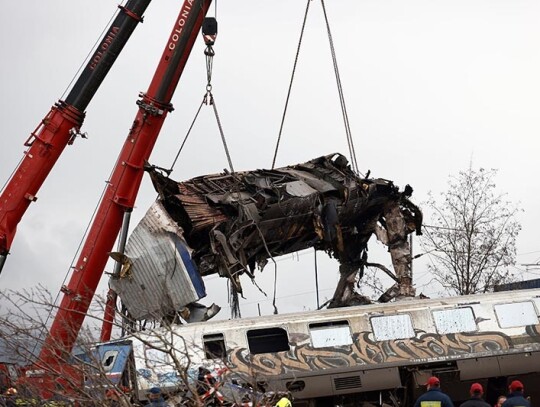 Dozens killed in train collision in Larissa, Greece - 01 Mar 2023