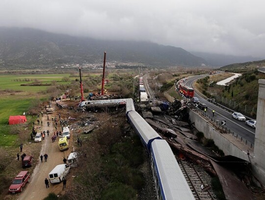 Dozens killed in train collision in Larissa, Greece - 01 Mar 2023