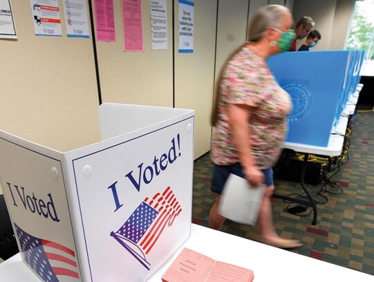 Georgia's primary election day, Dunwoody, USA - 24 May 2022