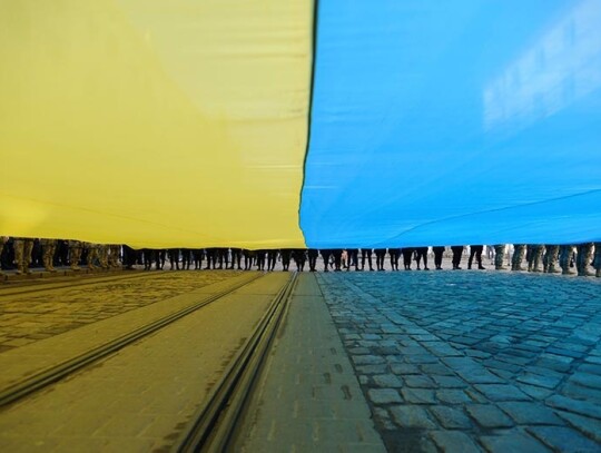 Lviv marks anniversary of Ukrainian national anthem's first public performance, Ukraine - 10 Mar 2023