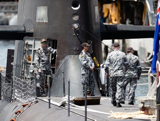 United Kingdom's nuclear-powered attack submarine HMS Astute in Perth, Western Australia - 29 Oct 2021