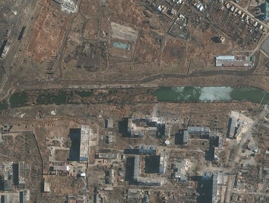 Satellite imagery of destruction in Bakhmut released, Ukraine - 06 Mar 2023