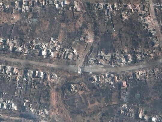 Satellite imagery of destruction in Bakhmut released, Ukraine - 06 Mar 2023