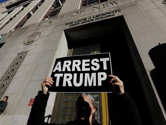 Preparation New York Criminal Court for Potential Indictment of Former President Donald Trump, USA - 20 Mar 2023