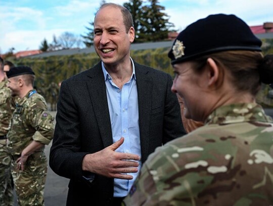 British Prince William visits soldiers in Rzeszow, Poland - 22 Mar 2023