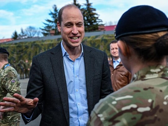 British Prince William visits soldiers in Rzeszow, Poland - 22 Mar 2023