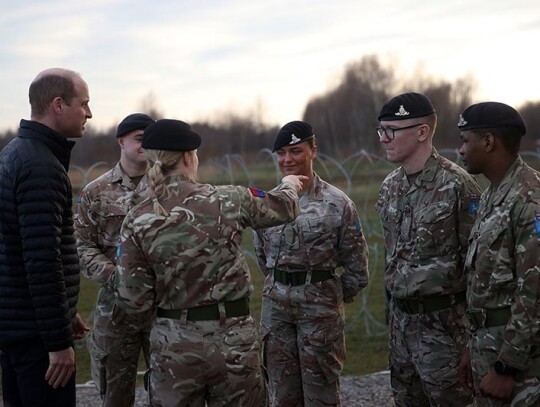 British Prince William visits soldiers in Rzeszow, Poland - 22 Mar 2023