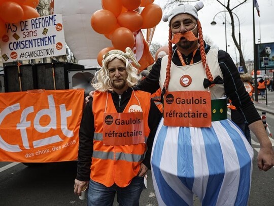 Demonstrations against pension reform in France, Paris - 28 Mar 2023