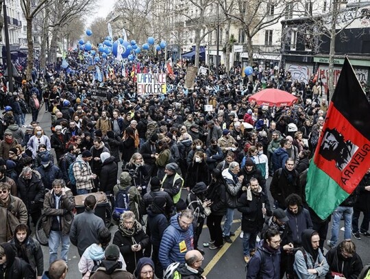 Demonstrations against pension reform in France, Paris - 28 Mar 2023