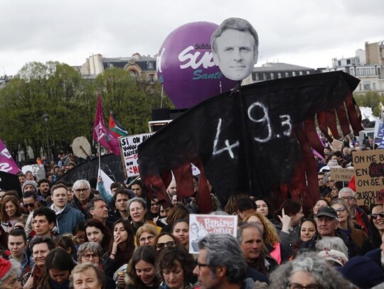 Demonstration against pension reform in France, Paris - 06 Apr 2023