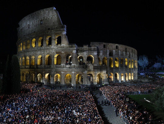 Way of the Cross at the Colosseum in Rome, Italy - 07 Apr 2023