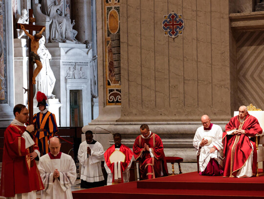 Good Friday Mass with Pope Francis, Vatican City, Vatican City State Holy See - 06 Apr 2023