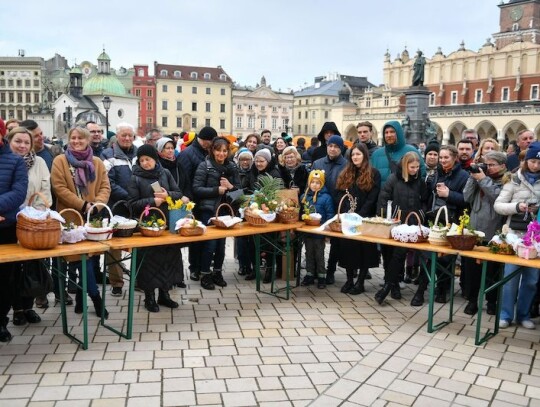 Blessing of Easter baskets on Holy Saturday in Krakow, Poland - 08 Apr 2023