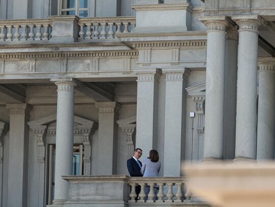 US Vice President Kamala Harris meets with Poland's prime minister Mateusz Morawiecki, Washington, USA - 11 Apr 2023