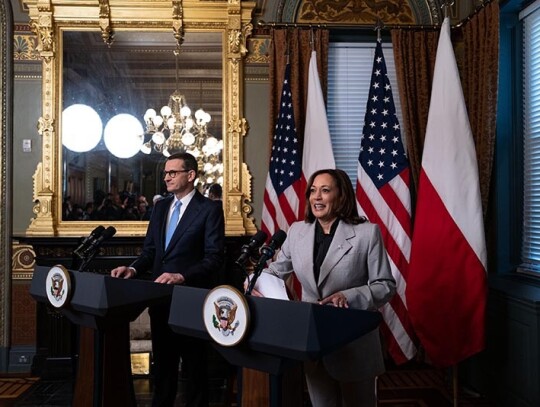 US Vice President Kamala Harris meets with Poland's prime minister Mateusz Morawiecki, Washington, USA - 11 Apr 2023