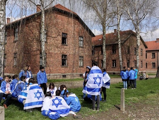 March of the Living at former Nazi concentration death camp Auschwitz, Oswiecim, Poland - 18 Apr 2023