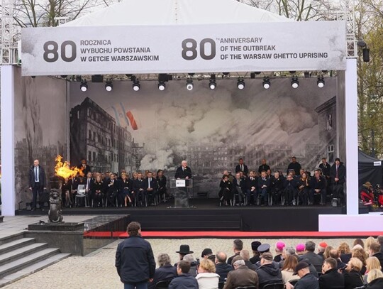 80th anniversary of the Warsaw Ghetto Uprising, Poland - 19 Apr 2023