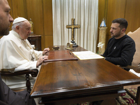 Pope Francis meets Ukrainian President Zelensky, Vatican City, Vatican City State Holy See - 13 May 2023