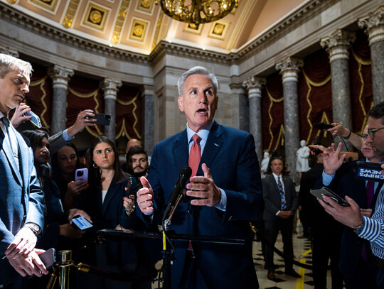 Leader McCarthy speaks on debt limit from US Capitol, Washington, USA - 24 May 2023