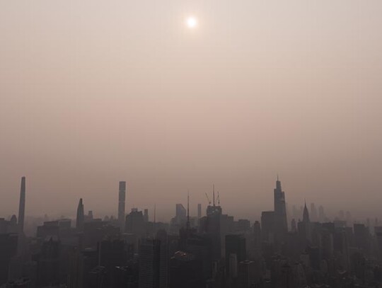 Smoke from Canadian wildfires engulfs New York, USA - 07 Jun 2023