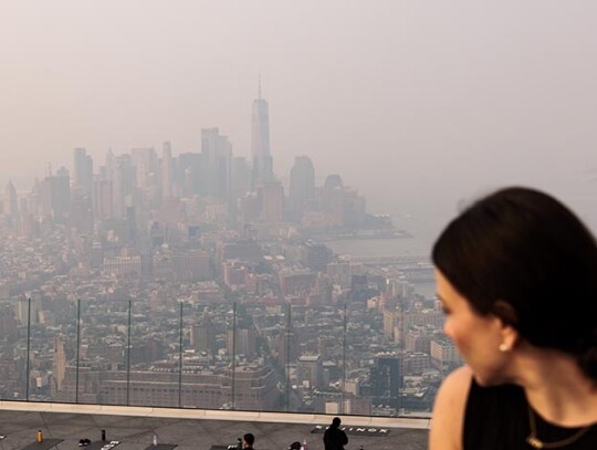 Smoke from Canadian wildfires engulfs New York, USA - 07 Jun 2023