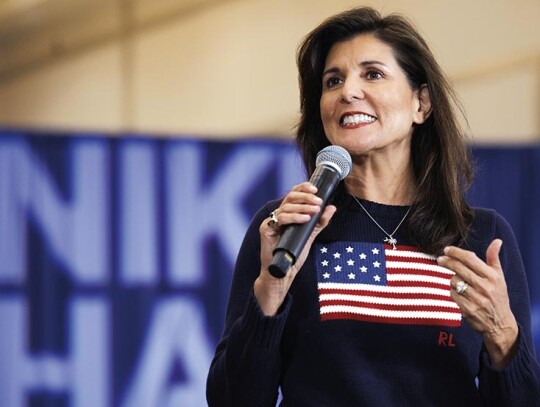 US Republican presidential candidate Nikki Haley campaigns, Bedford, USA - 26 Apr 2023