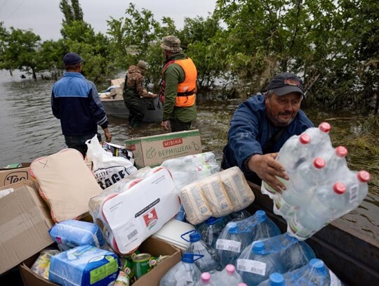 Flood in the Mykolaiv region following dam collapse, Ukraine - 12 Jun 2023