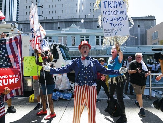 Former US President Donald Trump surrenders at US Federal Courthouse in Miami, USA - 13 Jun 2023