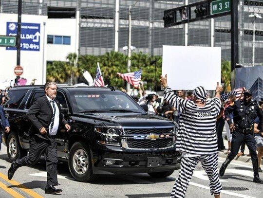 Former US President Donald Trump surrenders at US Federal Courthouse in Miami, USA - 13 Jun 2023