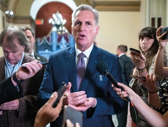 Speaker of the House McCarthy responds to questions on Trump indictment, Washington, USA - 12 Jun 2023