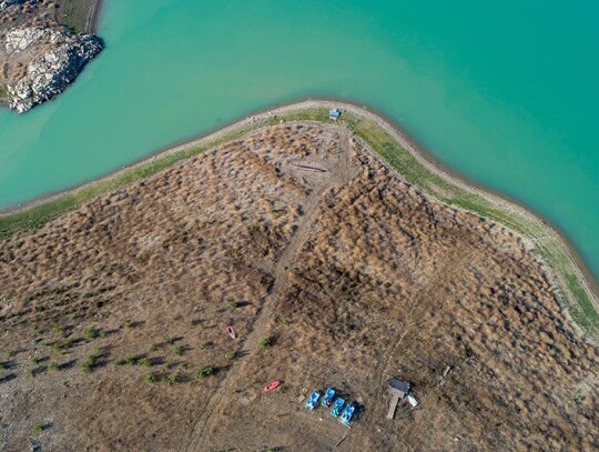 Drought in the Malaga province, La Vinuela Malaga, Spain - 23 Jun 2023