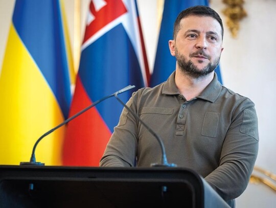 Ukraine's President Volodymyr Zelensky visits Slovakia, Bratislava - 07 Jul 2023