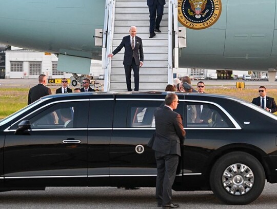 US President Biden arrives in Helsinki ahead of the US-Nordic Council summit, Finland - 12 Jul 2023