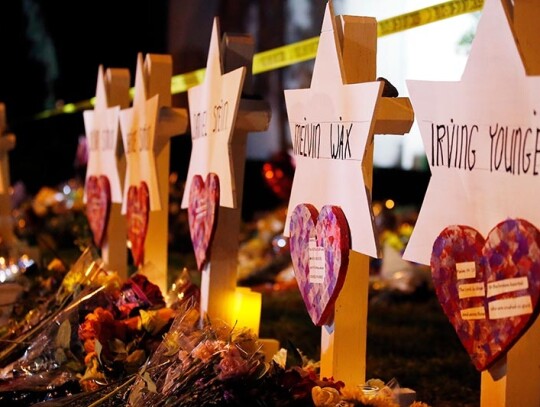 Vigil for victims of synagogue shooting, Pittsburgh, USA - 29 Oct 2018