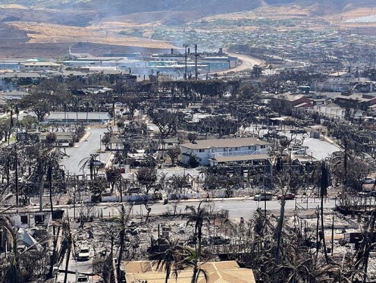 Aerial photos from Maui, Hawaii wildfires, USA - 11 Aug 2023