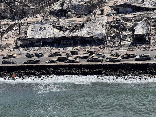 Aerial photos from Maui, Hawaii wildfires, USA - 11 Aug 2023