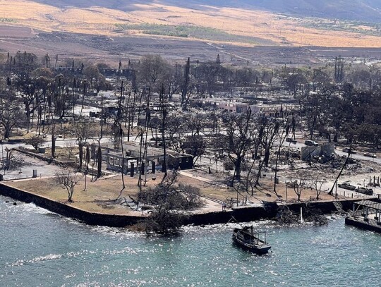 Aerial photos from Maui, Hawaii wildfires, USA - 11 Aug 2023