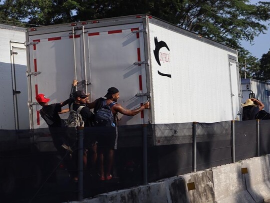 Migrant caravan leaves southern Mexico in fear after tragedy in Texas, Tapachula - 01 Jul 2022