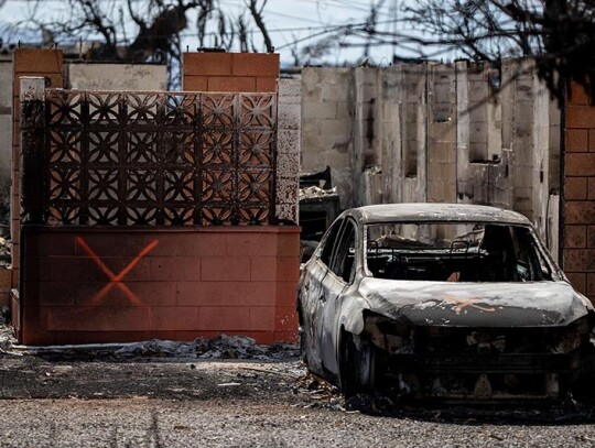 Lahaina wildfire aftermath in Hawaii, USA - 15 Aug 2023